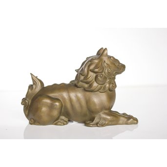 津田信夫/大寿 ブロンズ獅子　M021 