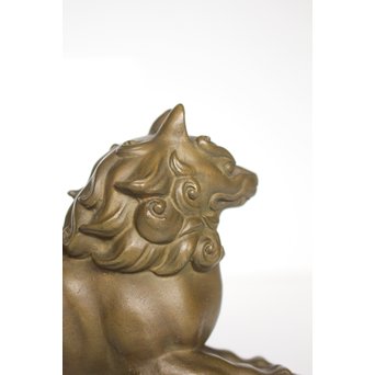 津田信夫/大寿 ブロンズ獅子　M021 