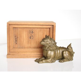 津田信夫/大寿 ブロンズ獅子　M021