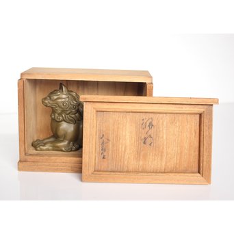 津田信夫/大寿 ブロンズ獅子　M021 