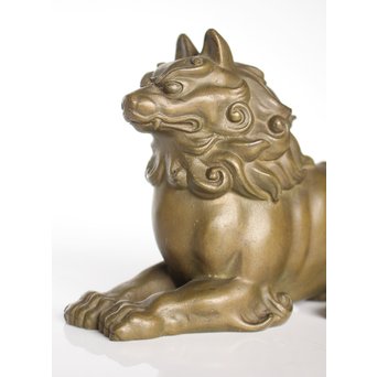 津田信夫/大寿 ブロンズ獅子　M021 