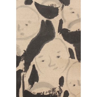 倣 伊藤若冲 千僧供養 掛軸　Z012 