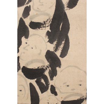 倣 伊藤若冲 千僧供養 掛軸　Z012 