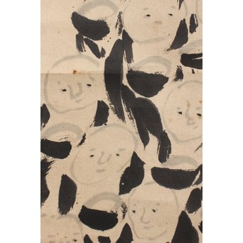 倣 伊藤若冲 千僧供養 掛軸　Z012 