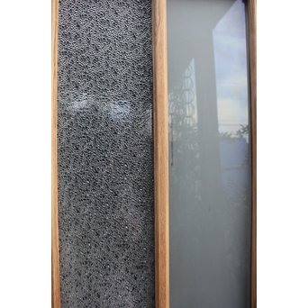 楢と欅の縞々ガラス戸　GD1146 