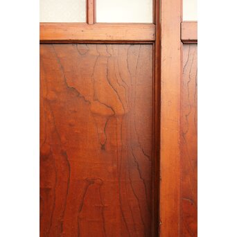 欅鏡板16分割硝子戸 4枚1組　GD1148Y 