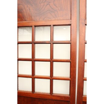 欅鏡板16分割硝子戸 4枚1組　GD1148Y 