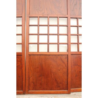 欅鏡板16分割硝子戸 4枚1組　GD1148Y 
