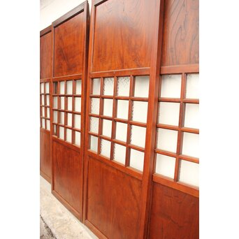 欅鏡板16分割硝子戸 4枚1組　GD1148Y 