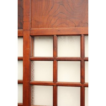 欅鏡板16分割硝子戸 4枚1組　GD1148Y 