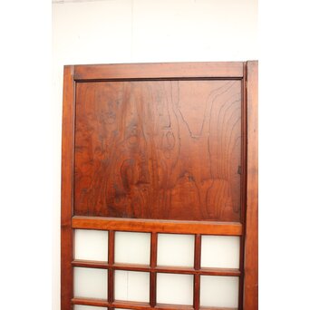 欅鏡板16分割硝子戸 4枚1組　GD1148Y 