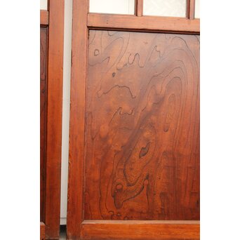 欅鏡板16分割硝子戸 4枚1組　GD1148Y 