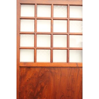 欅鏡板16分割硝子戸 4枚1組　GD1148Y 