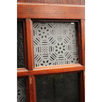 欅鏡板16分割硝子戸 4枚1組　GD1148Y 