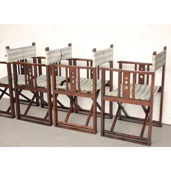 オリジナル生地 ヤマハ折り畳み式文化椅子 4脚セット  T401 