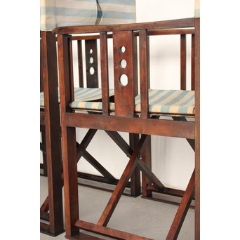 オリジナル生地 ヤマハ折り畳み式文化椅子 4脚セット  T401 