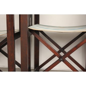 オリジナル生地 ヤマハ折り畳み式文化椅子 4脚セット  T401 