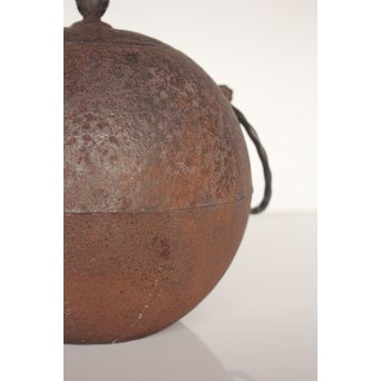 小泉仁左衛門 日の丸型茶釜　M026 