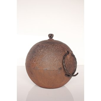 小泉仁左衛門 日の丸型茶釜　M026 