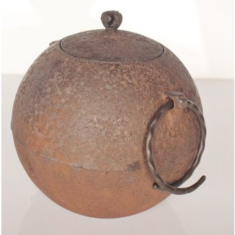 小泉仁左衛門 日の丸型茶釜　M026 