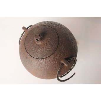 小泉仁左衛門 日の丸型茶釜　M026 