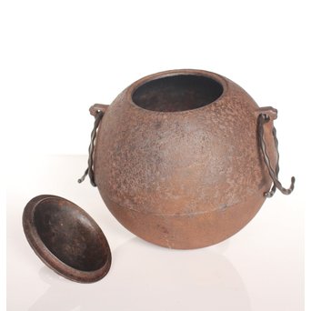 小泉仁左衛門 日の丸型茶釜　M026 