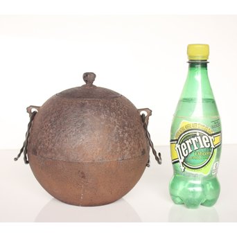 小泉仁左衛門 日の丸型茶釜　M026 