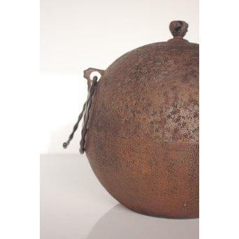 小泉仁左衛門 日の丸型茶釜　M026 