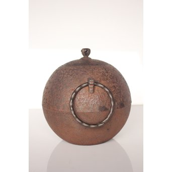 小泉仁左衛門 日の丸型茶釜　M026 