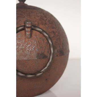 小泉仁左衛門 日の丸型茶釜　M026 