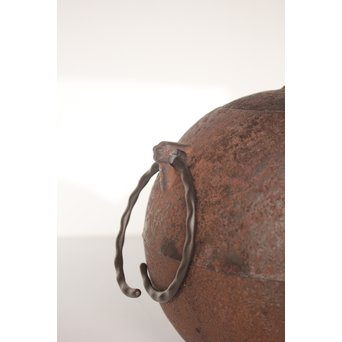 小泉仁左衛門 日の丸型茶釜　M026 