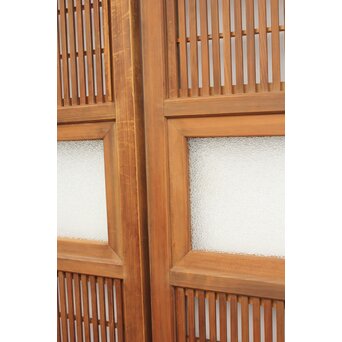 腰板欅 障子枠付 白木格子戸 4枚1組　L918 