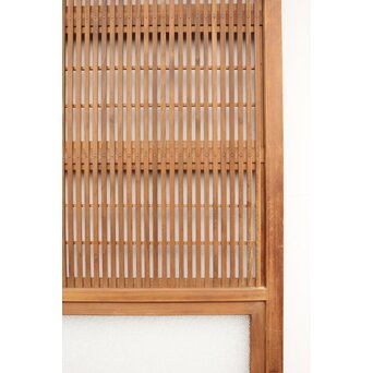 腰板欅 障子枠付 白木格子戸 4枚1組　L918 