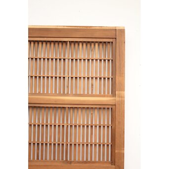 腰板欅 障子枠付 白木格子戸 4枚1組　L918 