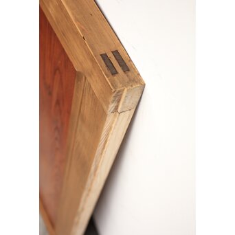 腰板欅 障子枠付 白木格子戸 4枚1組　L918 