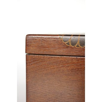 桑地 蒔絵茶箱　X023 