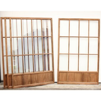幅広白木クリアガラス戸 4枚1組　GD1152