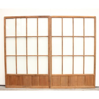 幅広白木クリアガラス戸 4枚1組　GD1152 AB　ウラ