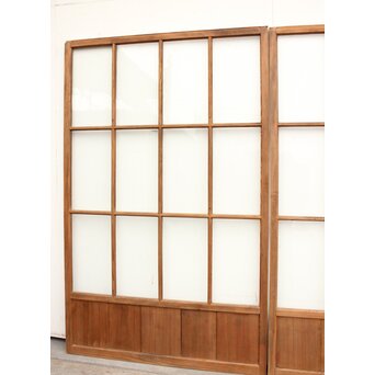 幅広白木クリアガラス戸 4枚1組　GD1152 