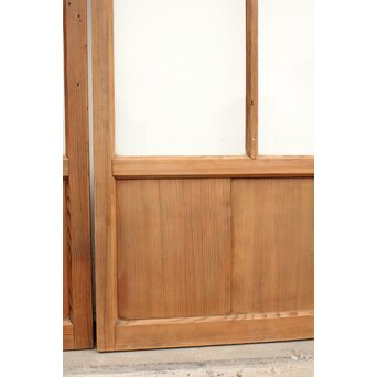 幅広白木クリアガラス戸 4枚1組　GD1152 