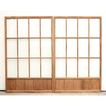 幅広白木クリアガラス戸 4枚1組　GD1152 AB　表