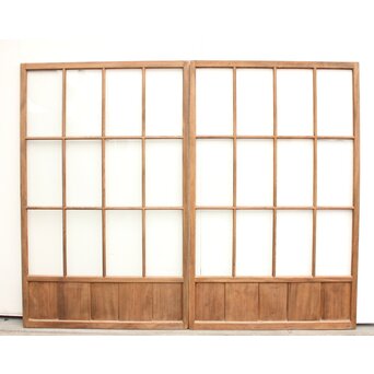 幅広白木クリアガラス戸 4枚1組　GD1152 CD　表