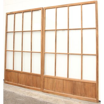 幅広白木クリアガラス戸 4枚1組　GD1152 