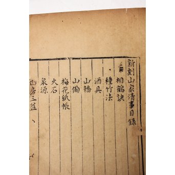 中国古書 山家清事/山房十友圓贊/香譜上下巻 合本　Z021 