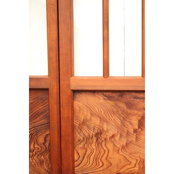 障子戸風デザインのガラス戸 4枚1組　GD1158 