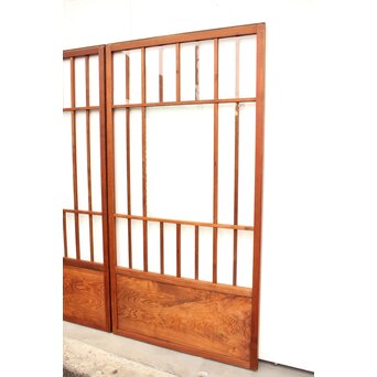 障子戸風デザインのガラス戸 4枚1組　GD1158 