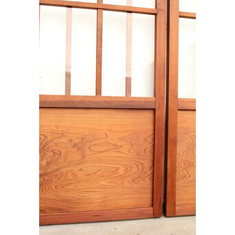 障子戸風デザインのガラス戸 4枚1組　GD1158 