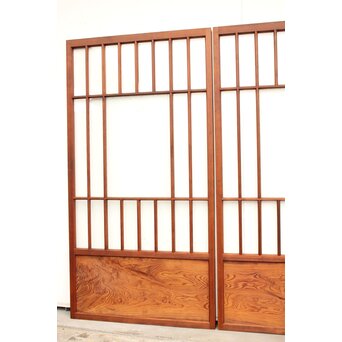 障子戸風デザインのガラス戸 4枚1組　GD1158 