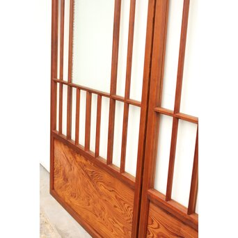 障子戸風デザインのガラス戸 4枚1組　GD1158 