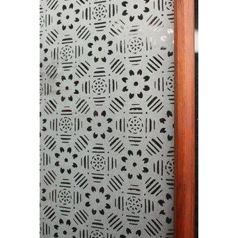 障子戸風デザインのガラス戸 4枚1組　GD1158 